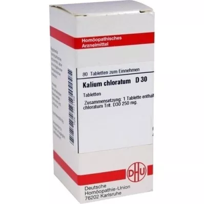 KALIUM CHLORATUM D 30 tablets, 80 pc