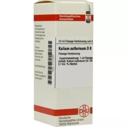 KALIUM SULFURICUM D 8 dilution, 20 ml