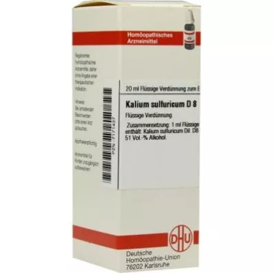 KALIUM SULFURICUM D 8 dilution, 20 ml KALIUM SULFURICUM D 8 dilution, 20 ml