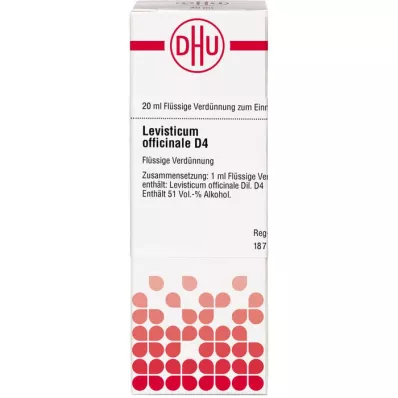 LEVISTICUM OFFICINALIS D 4 dilution, 20 ml