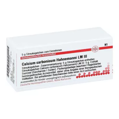 CALCIUM CARBONICUM Hahnemanni LM III Globules, 5 g CALCIUM CARBONICUM Hahnemanni LM III Globules, 5 g