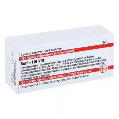 SULFUR LM VIII Globules, 5 g SULFUR LM VIII Globules, 5 g