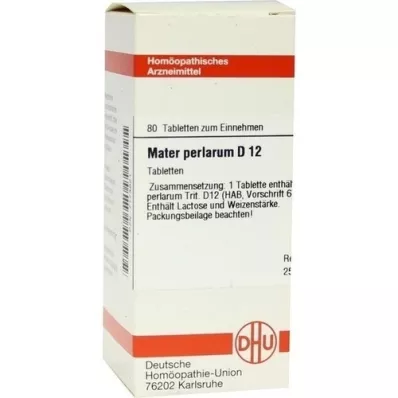 MATER PERLARUM D 12 tablets, 80 pc
