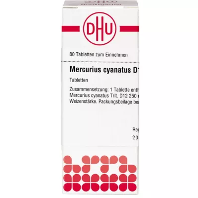 MERCURIUS CYANATUS D 12 tablets, 80 pc