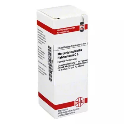 MERCURIUS SOLUBILIS Hahnemanni C 6 Dilution, 20 ml MERCURIUS SOLUBILIS Hahnemanni C 6 Dilution, 20 ml