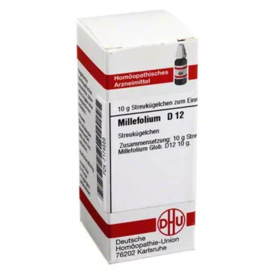 MILLEFOLIUM D 12 globules, 10 g MILLEFOLIUM D 12 globules, 10 g