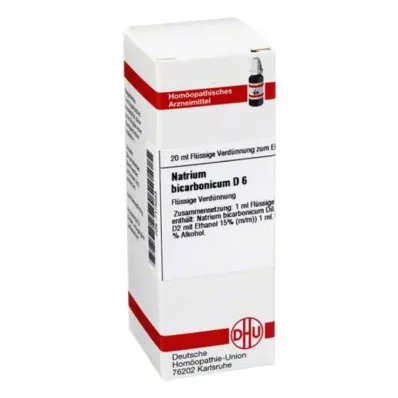 NATRIUM BICARBONICUM D 6 Dilution, 20 ml NATRIUM BICARBONICUM D 6 Dilution, 20 ml