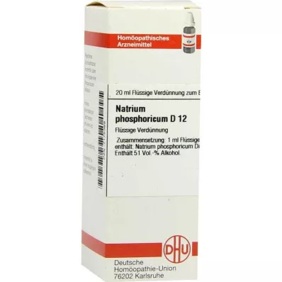 NATRIUM PHOSPHORICUM D 12 Dilution, 20 ml NATRIUM PHOSPHORICUM D 12 Dilution, 20 ml