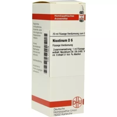NICOTINUM D 6 Dilution, 20 ml
