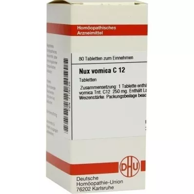 NUX VOMICA C 12 tablets, 80 pc