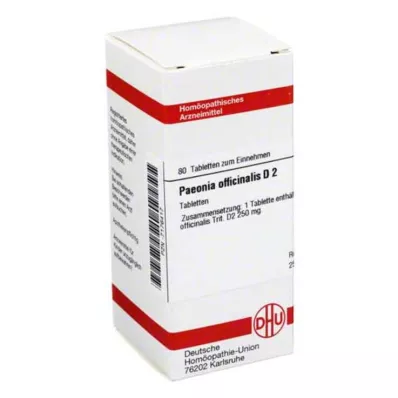PAEONIA OFFICINALIS D 2 tablets, 80 pc PAEONIA OFFICINALIS D 2 tablets, 80 pc