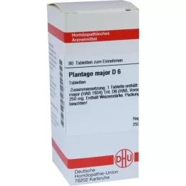 PLANTAGO MAJOR D 6 tablets, 80 pc