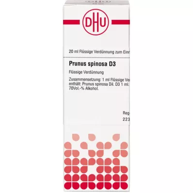 PRUNUS SPINOSA D 3 Dilution, 20 ml