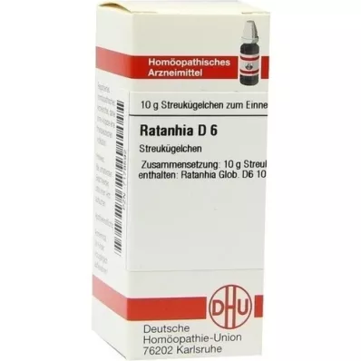 RATANHIA D 6 globules, 10 g