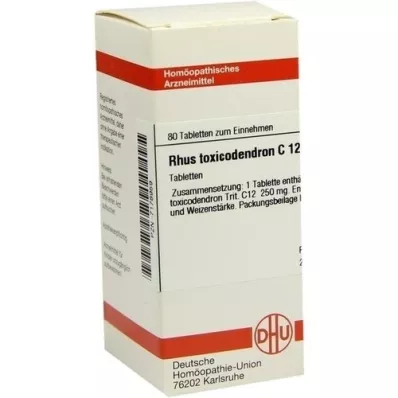 RHUS TOXICODENDRON C 12 tablets, 80 pc