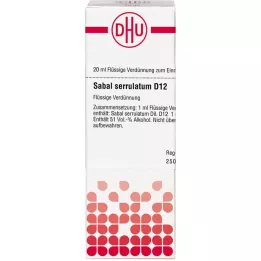 SABAL SERRULATUM D 12 Dilution, 20 ml