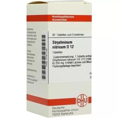 STRYCHNINUM NITRICUM D 12 tablets, 80 pc