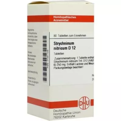 STRYCHNINUM NITRICUM D 12 tablets, 80 pc STRYCHNINUM NITRICUM D 12 tablets, 80 pc