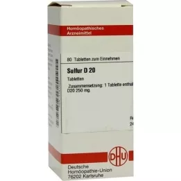 SULFUR D 20 tablets, 80 pc