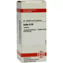 Sulfur D20 tablets (80 pieces)