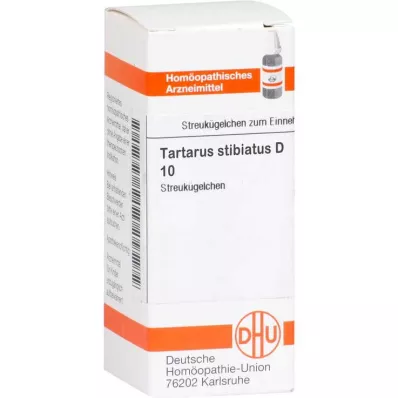 DHU Tartarus stibiatus D 10 globules, 10 g