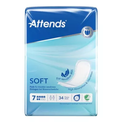 Attends Soft 7 insoles anatomical, 34 pieces