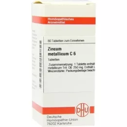 ZINCUM METALLICUM C 6 tablets, 80 pc