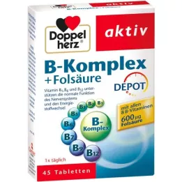 DOPPELHERZ B-complex+folic acid tablets, 45 pcs