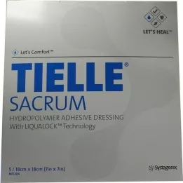 TIELLE Sacrum hydropolymer dressing, 5 pcs