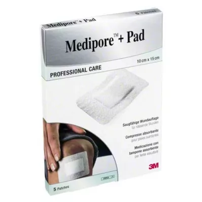 Medipore + Pad 3M 10x15cm 3569NP Plaster, 5 pcs Medipore + Pad 3M 10x15cm 3569NP Plaster, 5 pcs