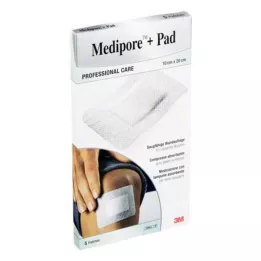 MEDIPORE+Pad 3M 10x20cm 3570NP Plaster, 5 pcs