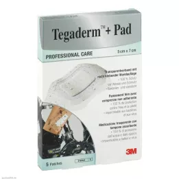 TEGADERM 3M Plus Pad 5x7 cm Ready made.3582NP, 5 pcs