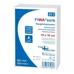 VERBANDKOMPRESSEN 10x10 cm, 25 pcs