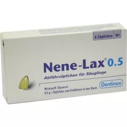 NENE LAX 0.5 Suppos. for infants, 6 pcs