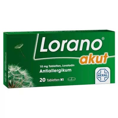 LORANO acute tablets, 20 pcs LORANO acute tablets, 20 pcs