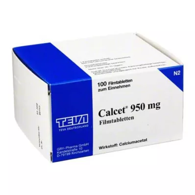 CALCET 950 mg film-coated tablets, 100 pcs CALCET 950 mg film-coated tablets, 100 pcs