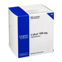 CALCET 950 mg film-coated tablets, 200 pcs