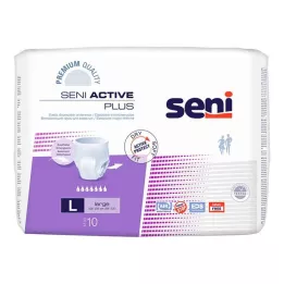 SENI Active Plus incontinence briefs disposable L, 10 pcs