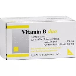 VITAMIN B DUO Film-coated tablets, 20 pcs