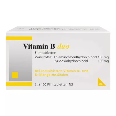 VITAMIN B DUO Film-coated tablets, 100 pcs