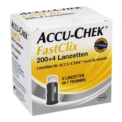 ACCU-CHEK FastClix lancets, 204 pcs