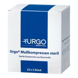 URGO MULLKOMPRESSEN 10x10 cm sterile, 25X2 pcs