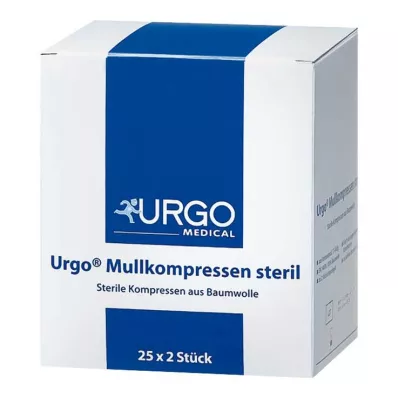 URGO MULLKOMPRESSEN 10x10 cm sterile, 25X2 pcs