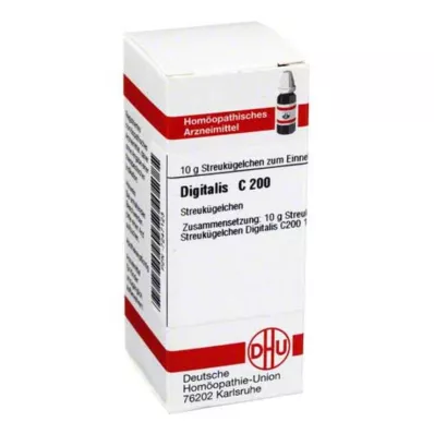 DIGITALIS C 200 globules, 10 g DIGITALIS C 200 globules, 10 g