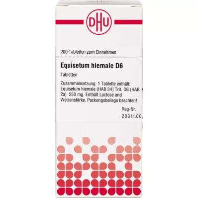 EQUISETUM HIEMALE D 6 tablets, 200 pc