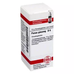 DHU Panax Ginseng D 6 globules, 10 g