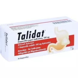 TALIDAT Chew pastilles against heartburn, 50 pcs