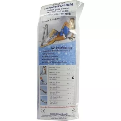 DUSCHFOLIEN Knee long 80 cm, 5 pcs