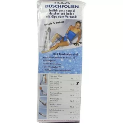 DUSCHFOLIEN Leg short 90 cm, 5 pcs