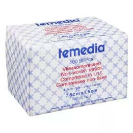 Fleece compresses 7.5x7.5 cm non-sterile 4-fold, 100 pieces